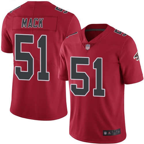 Atlanta Falcons Limited Red Men Alex Mack Jersey NFL Football 51 Rush Vapor Untouchable